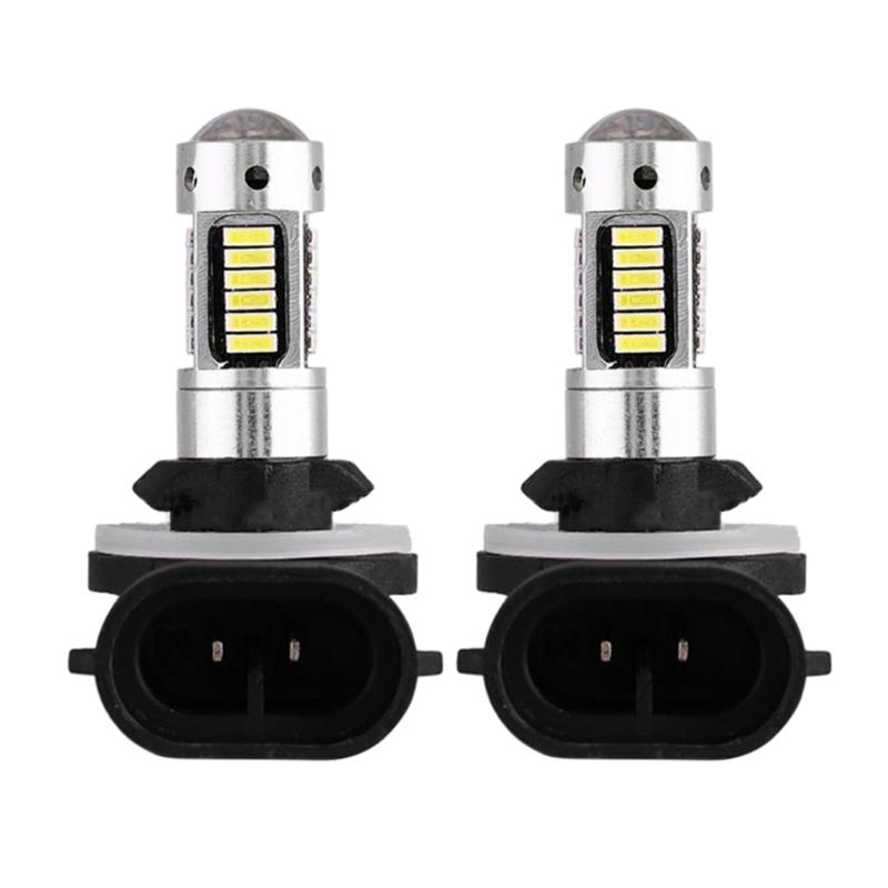 1 Pair 12V 550LM H3/H1/881/880 Car Fog Lights Bulb DRL Lamp 881/880 H27 Bulb Super Bright 6500k LED Auto Driving Light