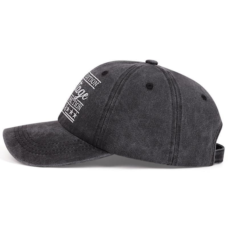 1968 Washed Denim Baseball Cap Retro Do Old Hat Hip Hop Versatile Duck Tongue Soft Top Hat