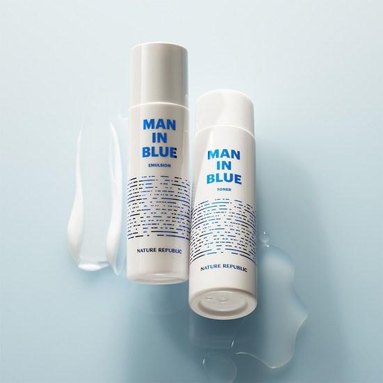 Nature Republic Men In Blue Skincare 2-piece Set, 1 Set