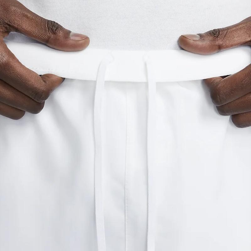 Nike Letter Print Elastic Waist Sports Shorts Men Shorts White FJ1638-100