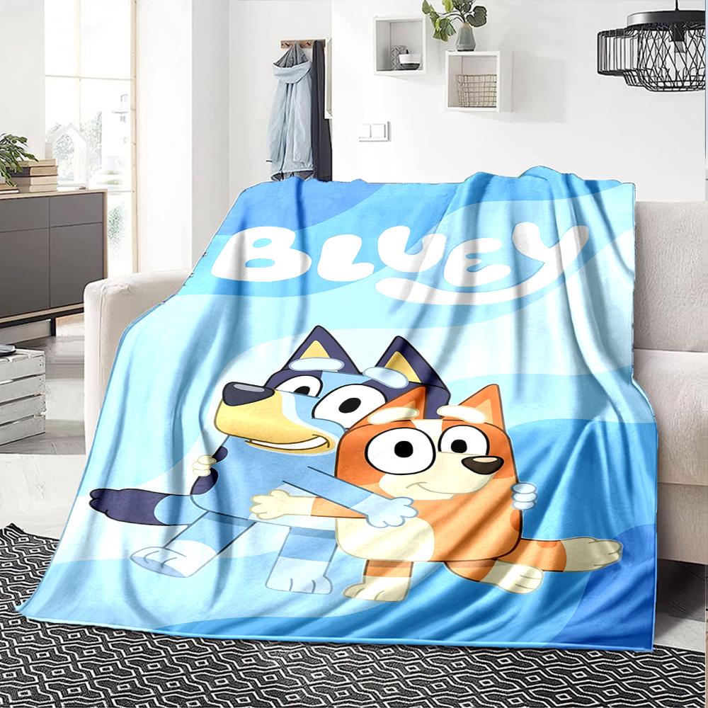 Bluey Blanket Soft Warm Cozy Perfect for Bed Picnics Chair for All Occasions Modern Style Ideal Gift for Friends Family Couples Picnic