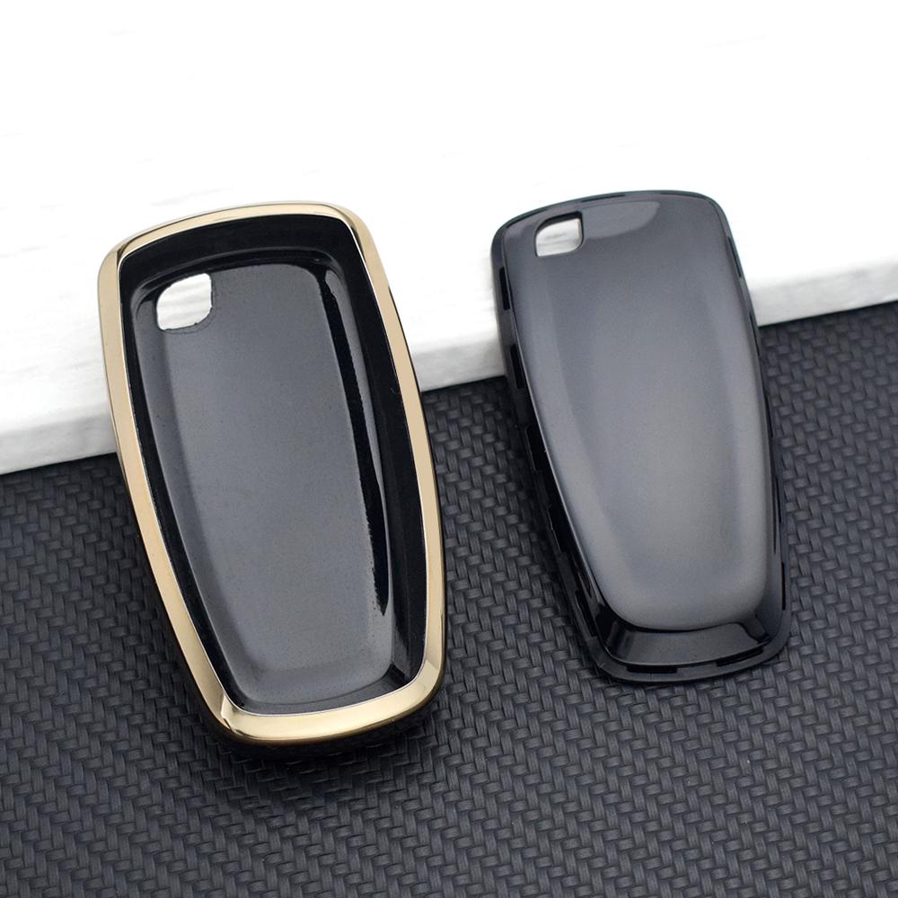 TPU Car Key Case Cover for Ford Fusion Edge Mustang Explorer F150 F250 F350 F450 2/3/4/5 Buttons Key Fob Protector Key Chain Set