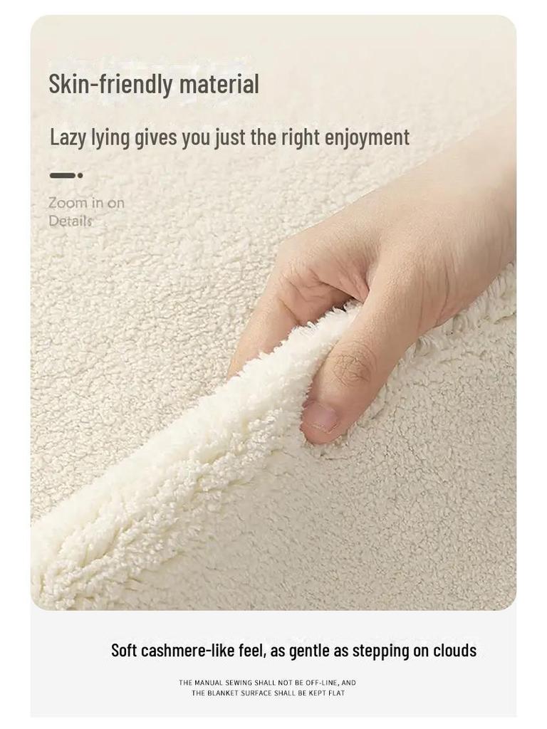 Runder Cartoon-Teppich im nordischen Stil für Wohnzimmer, Arbeitszimmer oder Schlafzimmer – Kinder-Couchtischmatte und Nachttischvorleger