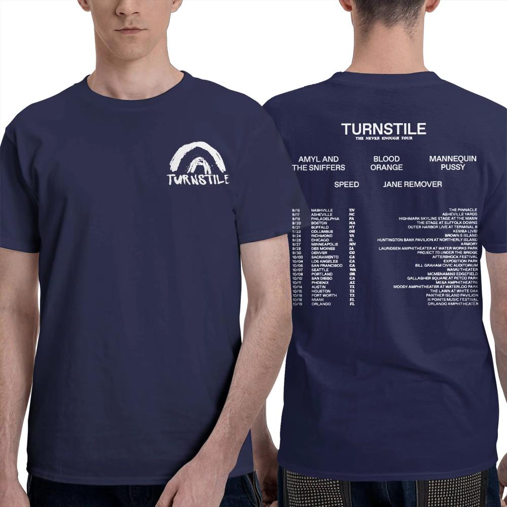 Summer Turnstile Never Enough Album 2026 Bedruckte T-Shirts Accessoires Herren Damen Baumwolle Lustige T-Shirts Übergroße Kurzarm Tops