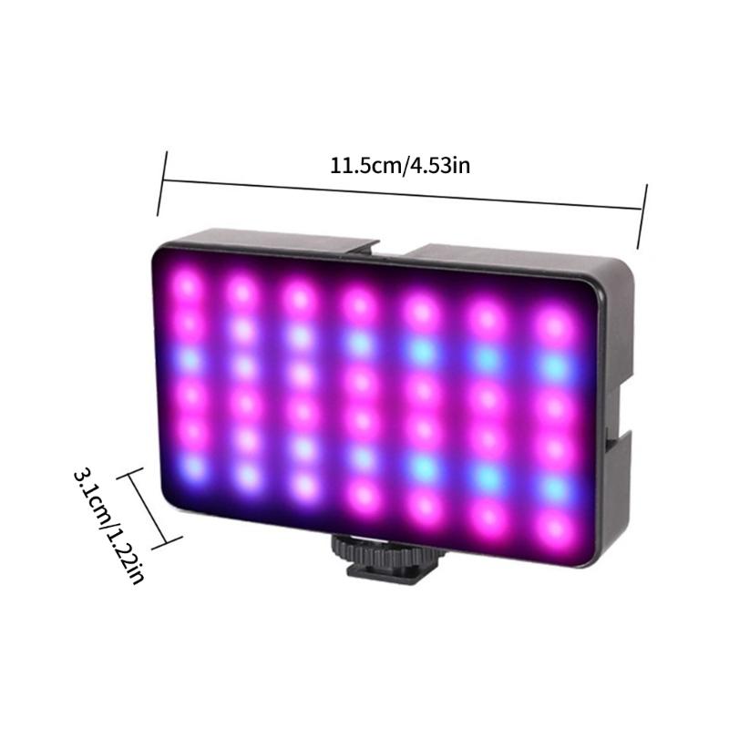 Handy-Licht LED Dimmbares Selfie-Licht für Handy und Kamera mit 1800mAh Akku 3 Lichtmodi für Fotografie Video