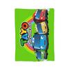 Tayos Little Bus Cartoon Blankets  Flannel Vintage Warm Throw Blankets for Home AutumnWinter