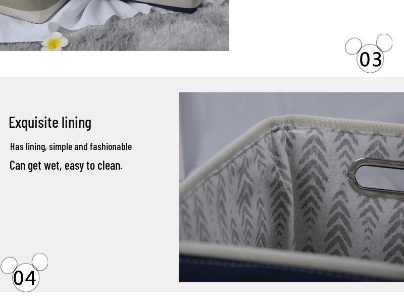 Simple Modern Canvas Desktop Storage Basket