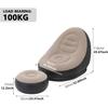 Inflatable Lounge Chair : Lazy Flocking Recliner, Air Couch Sofa for Indoor, Outdoor, Travel & Camping (No Pump)