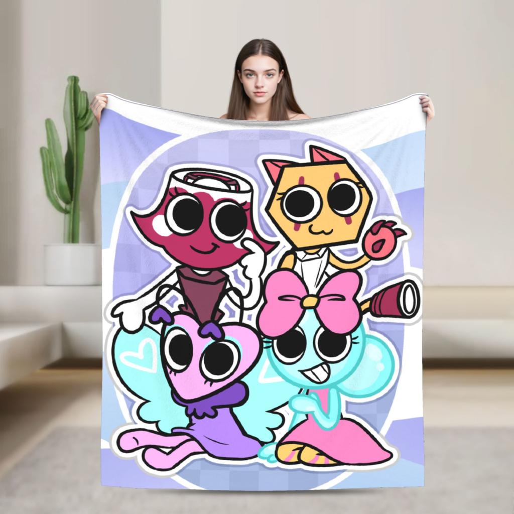 Dandy's World Soft Warm Blanket Goob  Children Plush Throw Blanket Street Trend Living Room Flannel Bedspread Sofa Bed Cover