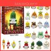 Christmas Emotional Support Advent Calendar With Cartoon Acrylic Decorations For Gift Giving