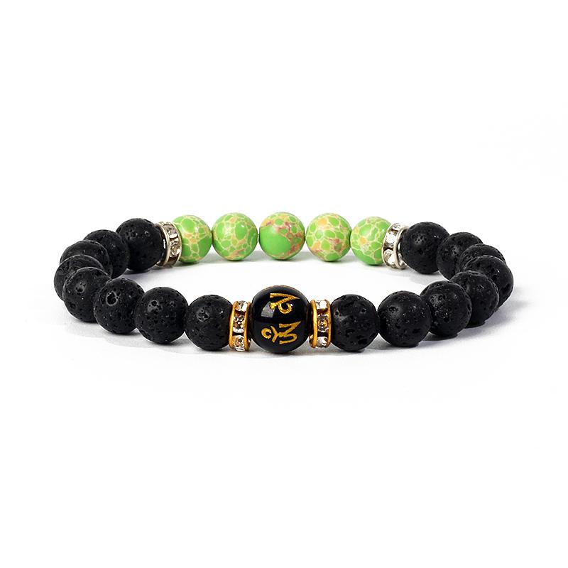 7 Chakra Diffuser Bracelets Men Women Natural Lava Stone Crystal Healing Anxiety Jewelry Mandala Yoga Meditation Bracelet Gift