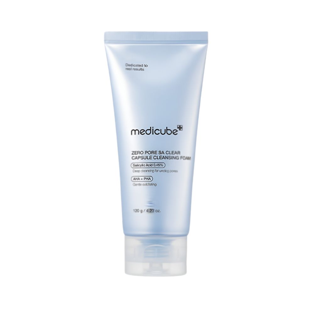 Medicube Zero Pore Clearing Capsule Cleansing Foam 120g for Advanced Pore Tightening and Intensive Moisture Barrier Reset Care