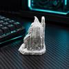 Sci-Fi Horror Collectibles 3D Printed Throne Cthulhu Statue, Gothic Resin Figurine for Shelf & Desk Detailed Bat Wing Sculpture Decor, Tentacle