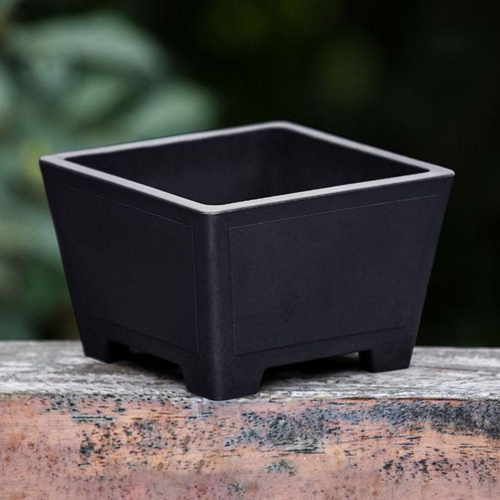 Creative Imitation Purple Clay Flower Pot Durable Thick Colorful Plastic Pot DIY Plants Rack Home