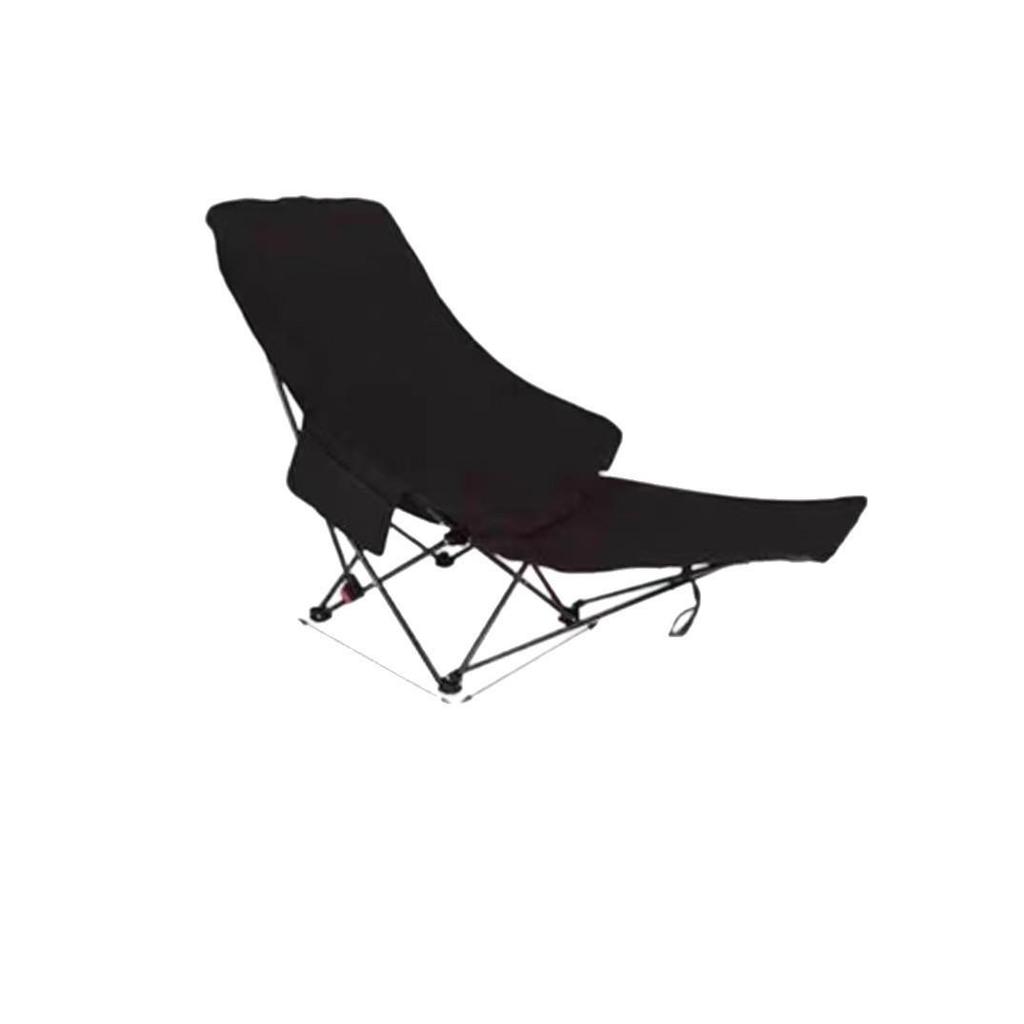 Four-Gear Adjustable Padded Folding Moon Chair for Sitting & Sleeping