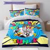 Classic Cartoon Pattern Bedding Quilt Set Quilt Cover Pillowcase Home Decoration Gift (1 * duvet cover + 2 * pillowcase, without core)