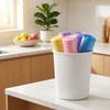 Drawstring Trash Bags Multipurpose Garbage Bags Leakproof Design High Density Material Suitable for Home Office Kitchen Bathroom Use