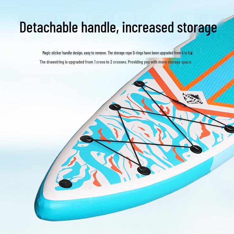 Foldable Inflatable Stand-Up Paddleboard for Surfing and Racing