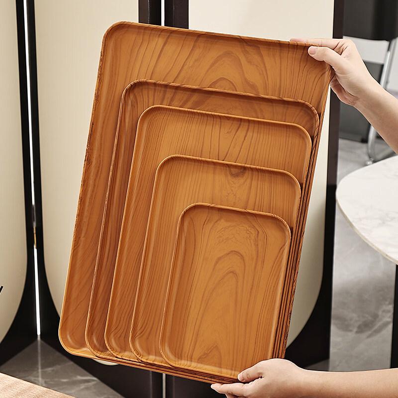 Japanese Style Imitation Wood Grain Serving Tray