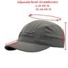 Big Size 62cm Short Brim Quick Drying Baseball Caps New Embroidered Letter Breathable Sun Hat Men Outdoor Fishing Snapback Cap