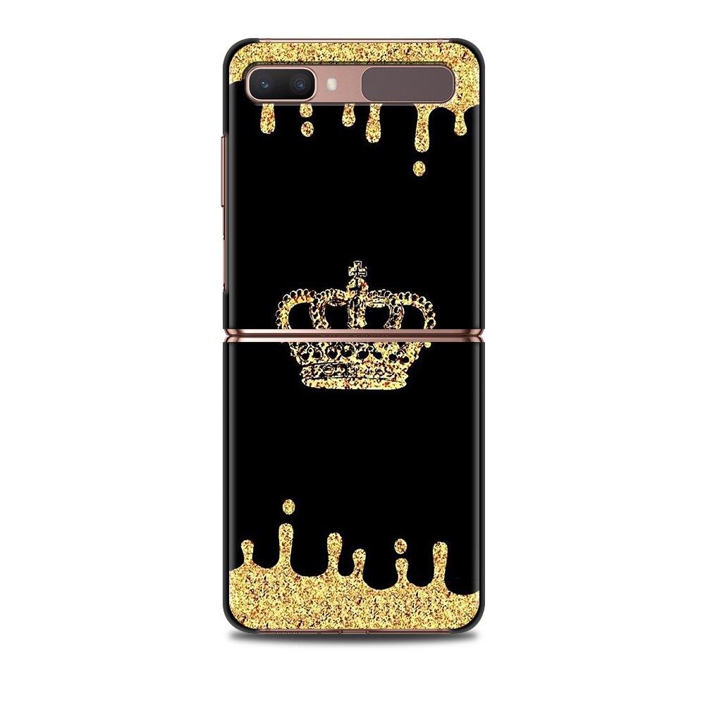 Etui Na Telefon Zflip4 Dla Samsung Z Flip3 5G z flip 3 5G zFlip Pokrowiec Muszla Na Telefon Komórkowy Caso Telefon Komórkowy Fundas Mama Królowa Księżniczka