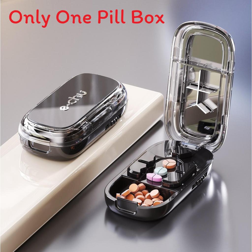 Portable Pill Cutter With Precise Quarter Split For Medicine Dispensers