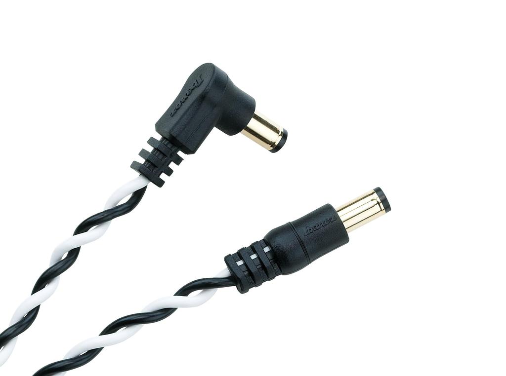 Ibanez Twisted Pair DC Cable, White & Black, 40cm, DCT16-BWH