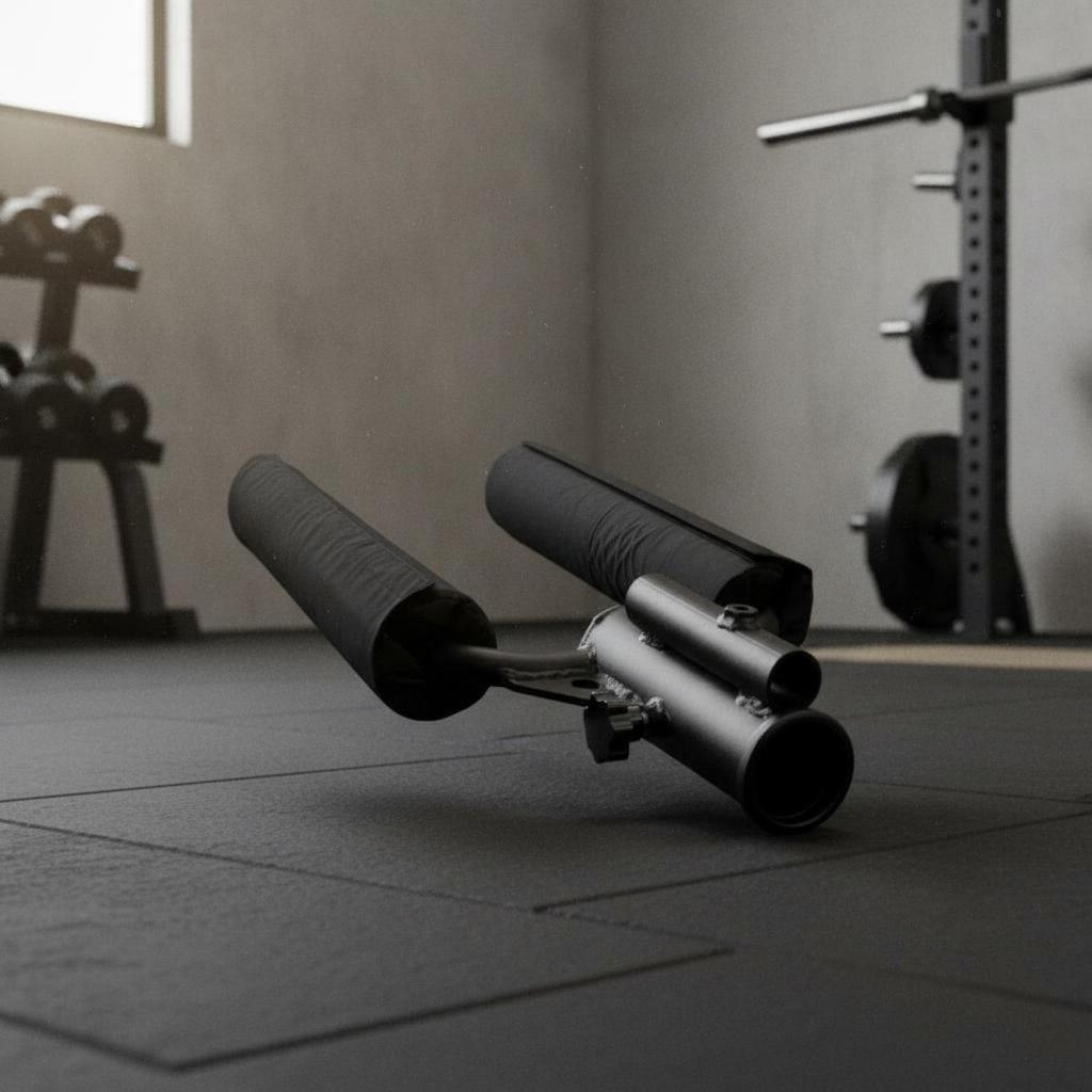 Heavy-Duty Steel Row Bar Handle Easy to Install Squat Attachment Clip