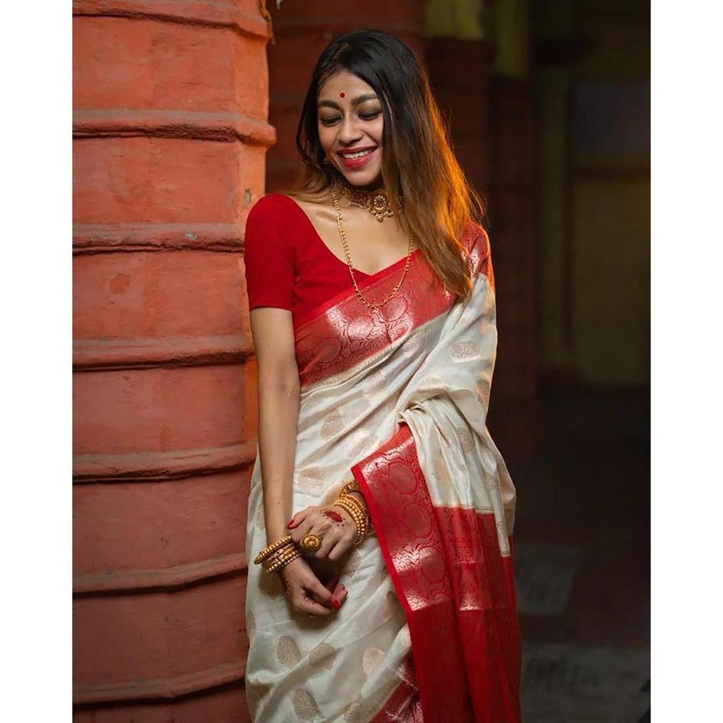 Royal Soft Lichi Silk Designer Saree – Exclusive Jacquard Elegance