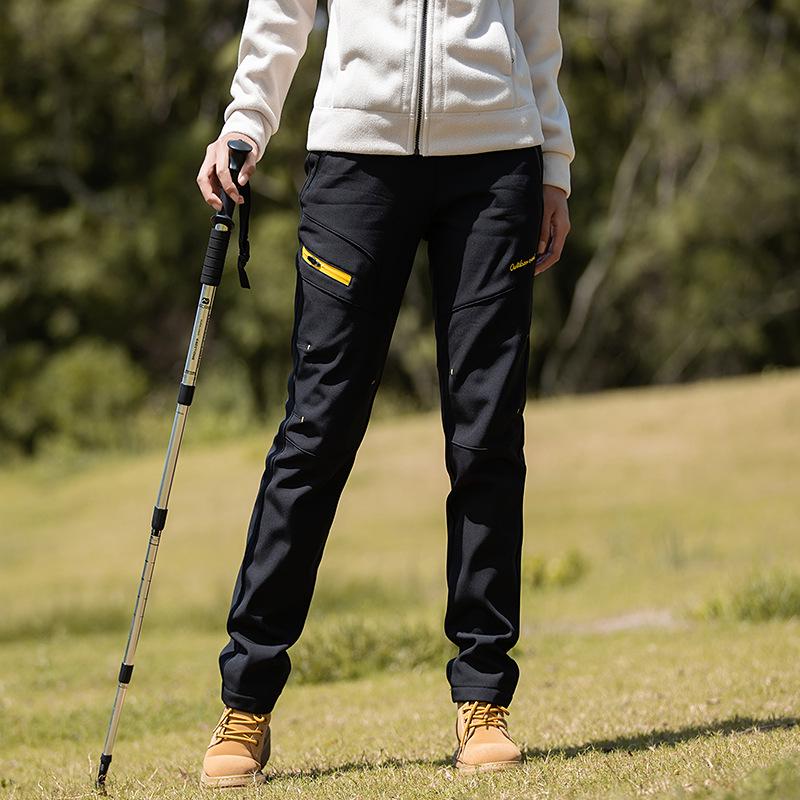 Damskie spodnie polarowe, wiatroodporne i wodoodporne na jesień/zimę do wędrówek i alpinizmu