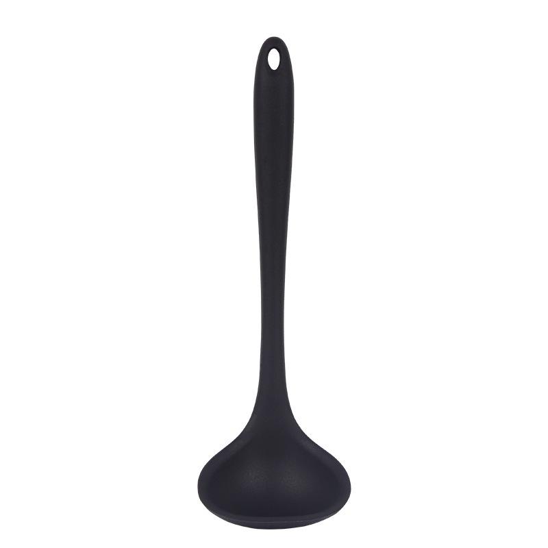 1pc Long Handle Silicone Soup Spoon Ramen Noodles Tablespoons Hot Pot Porridge Ladle Kawaii Japanese Kitchen Utensils