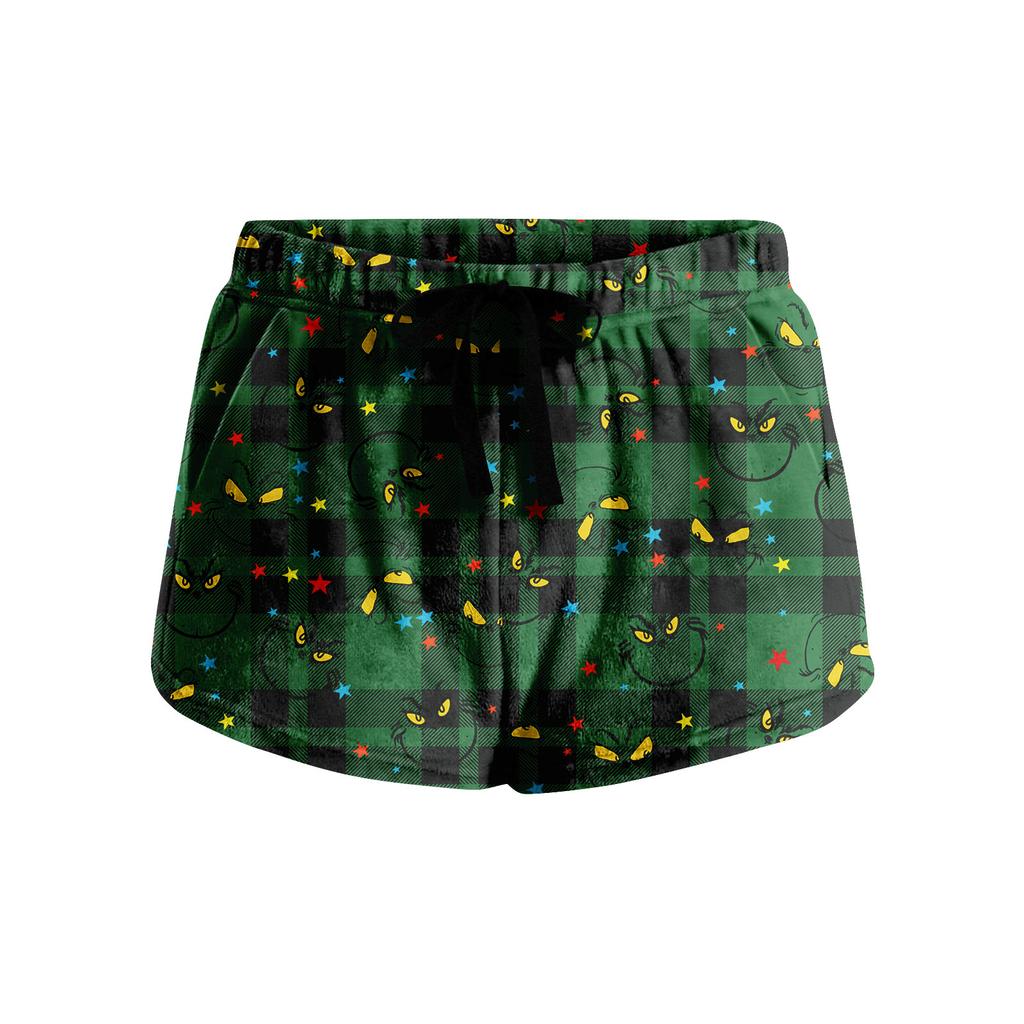 Women's Soft Stretch Flannel Short Side Pocket Drawstring Casual Pajama Pants Soft Pajama Pants