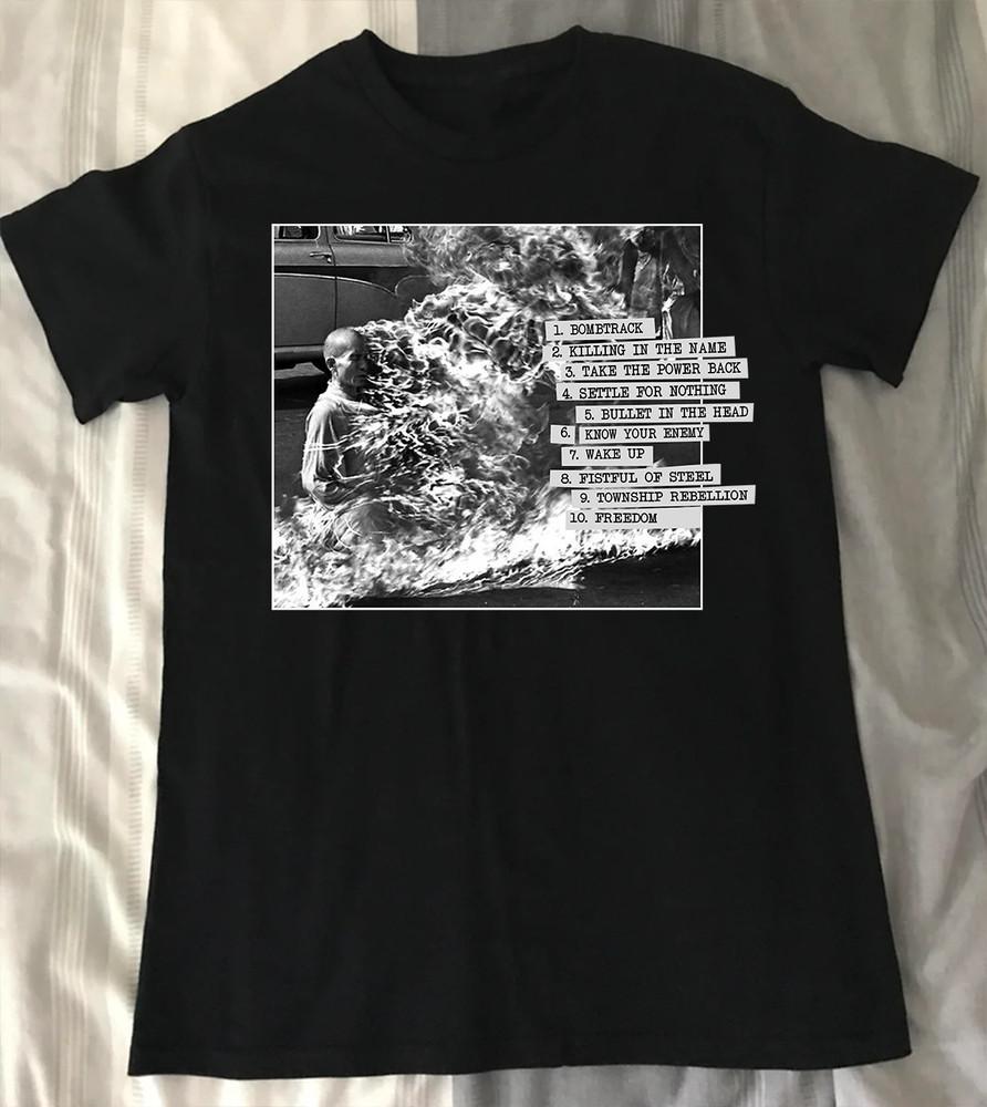 Rage Against The Machine T SHIRT Black S-5XL BL195 Unisex T-Shirt XXXXL 1950₽