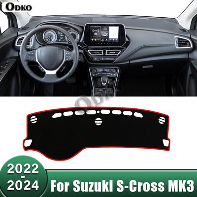 Kryt palubní desky auta Zabraňující odleskům Podložky Stínící podložky Panel přístrojů Protiskluzové příslušenství Pro Suzuki S-Cross MK3   2024