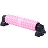 Foam Roller with Suction Cup Stand EVA PP Deep Tissue Massage Roller for Back Leg Fitness Exercise Relaxation Pink