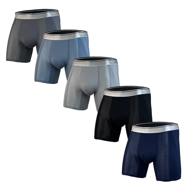 Breathable Men's Boxer Briefs To Prevent Testicular Dampness - Mesh Sports Viscose, Loose Fit