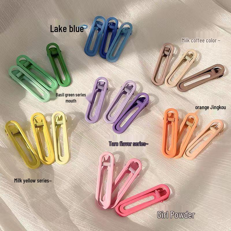 Girly Candy Color Duckbill Hair Clip - No-Trace, No-Damage, Flyaway Tamer