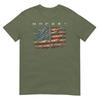 American Flag Hockey Vintage Baseball Bat TShirt