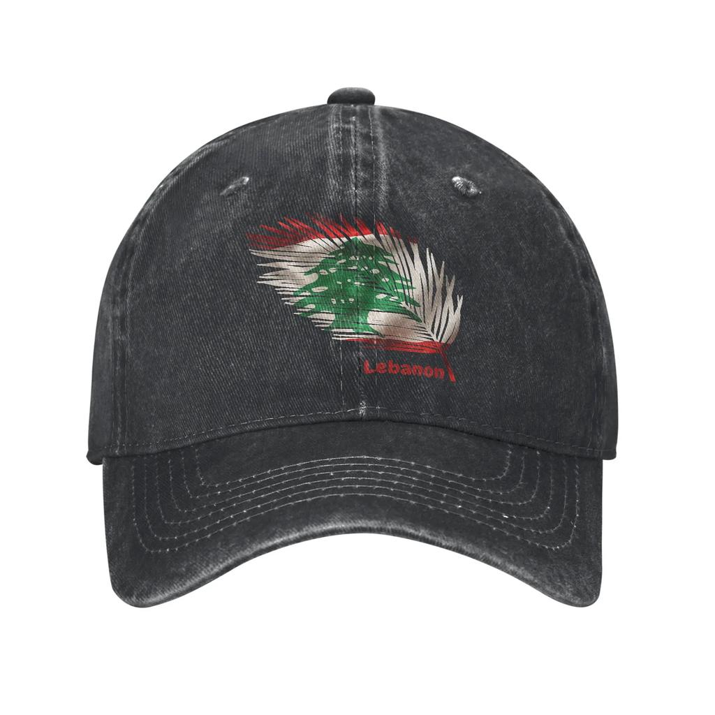 Lebanon Flag Heart Accessories Baseball Caps Unisex Casual  Caps Hat Adjustable Trucker Hats Snapback Cap