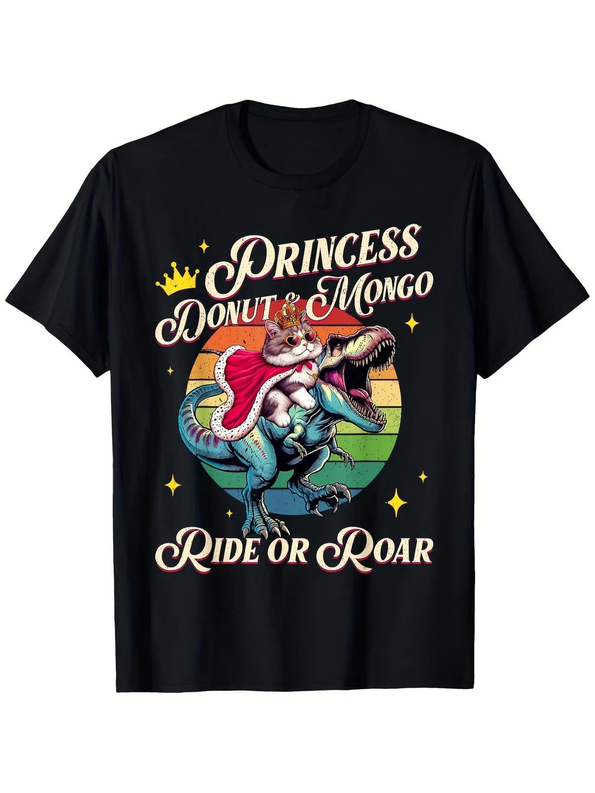 Ultra Soft And Breathable Black Graphic Tee Featuring Princess Donut Mongo Dunge XL