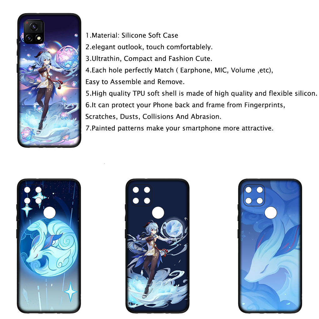 Pro Samsung Galaxy S24 S23 iPhone 16 15 14 Xiaomi Redmi Note 13 12 11 10 Plus 9 Pro Max X XR Pouzdro na telefon Gan Yu Genshin Impact GanYu OPPO Huawei Kryt