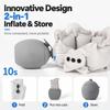 Foldable Travel Neck Pillow Cooling Fabric U-Shaped Neck Pillow  For Neck Headrest Sleep Support