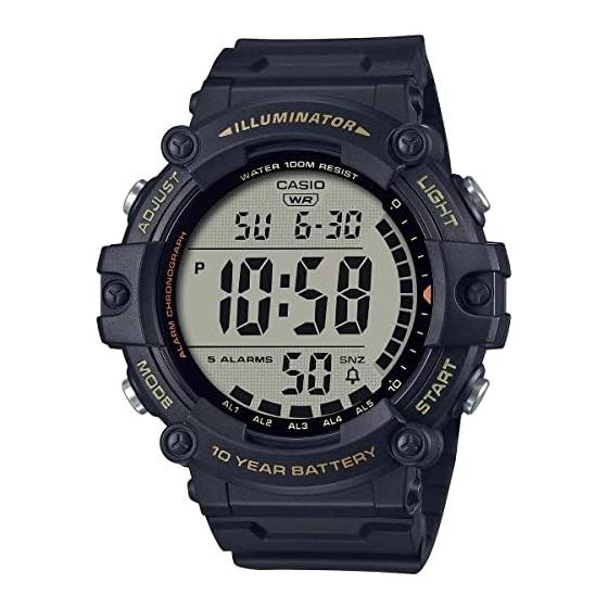 [Casio] CASIO Стандартные цифровые часы AE-1500WHX-1AV Длинный ремешок Мужские Дешевые Casio Chipkashi Черный Зарубежная модель [Параллельный импорт]