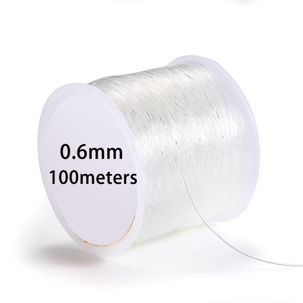 0.4-1.0mm Elastic Cord Beading Thread Stretch String Fibre Crafting Line For Jewelry Making DIY Seed Beads Pony Beads Bracelets