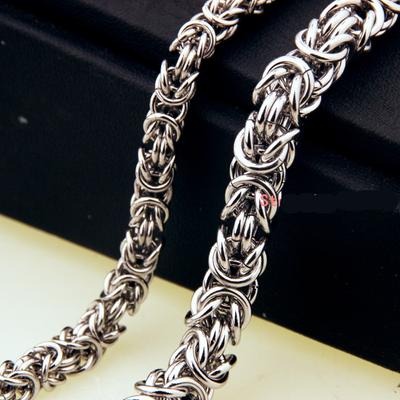 Modischer Herrenschmuck, trendige Edelstahl-Kettenkette, Gliederkette, 17,8 - 101,6 cm, 6/8 mm, freie Auswahl, Weihnachtsgeschenk