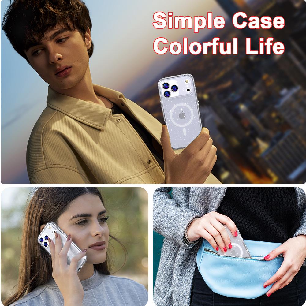 Apple iPhone 17 Pro Max Magnetic Stand Anti-fall Protective Case