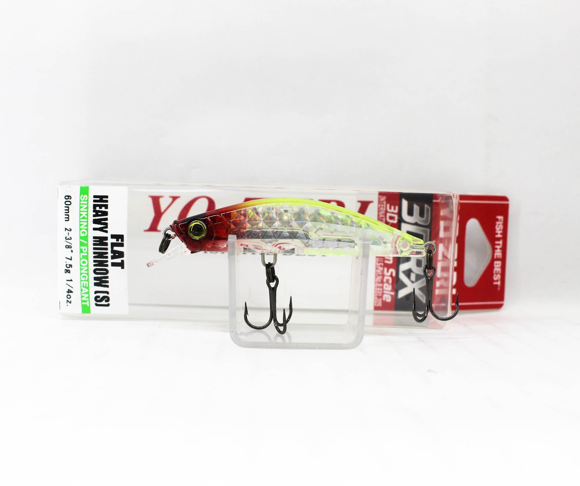 

Yo Zuri 3DR-X Flat Heavy Minnow 60S Sinking Lure R1542-PCR (7237)