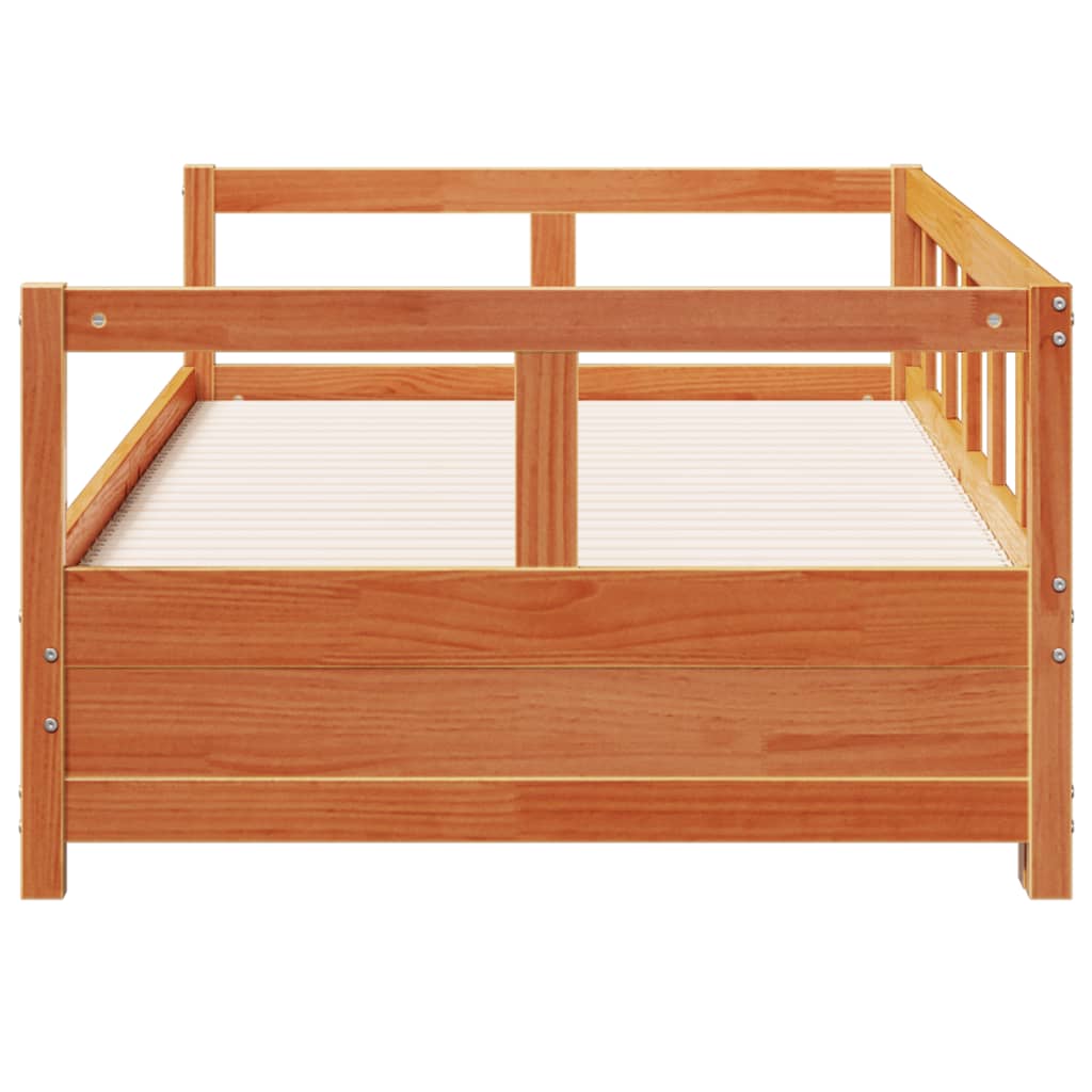 Daybed without Mattress Wax Brown 80 x 200 cm Solid Pine Wood