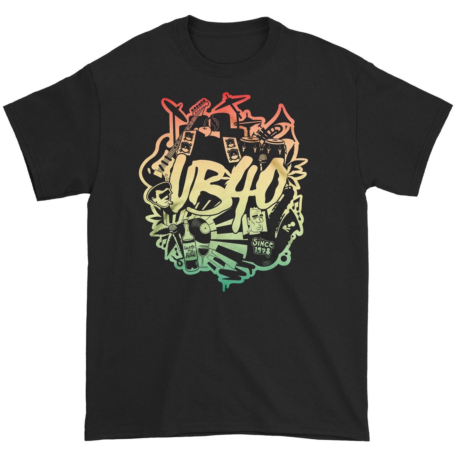 Mens UB40 Since 1978 T-shirt XXX-Large Black S