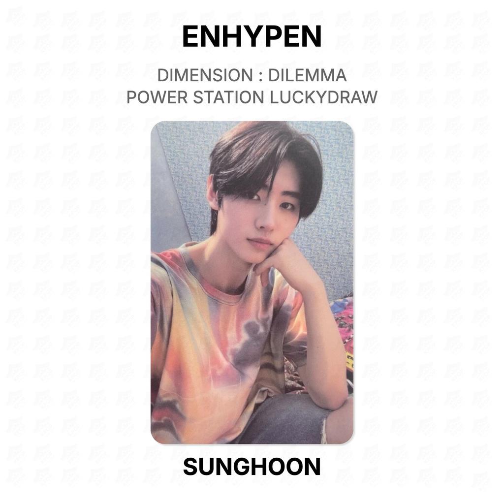 ENHYPEN DIMENSION : DILEMMA POWER STATION LUCKYDRAW Official Photocard